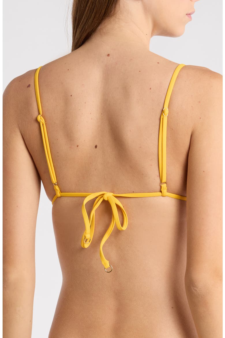 Zen Bikini Top, Alternate, color, BRIGHT YELLOW