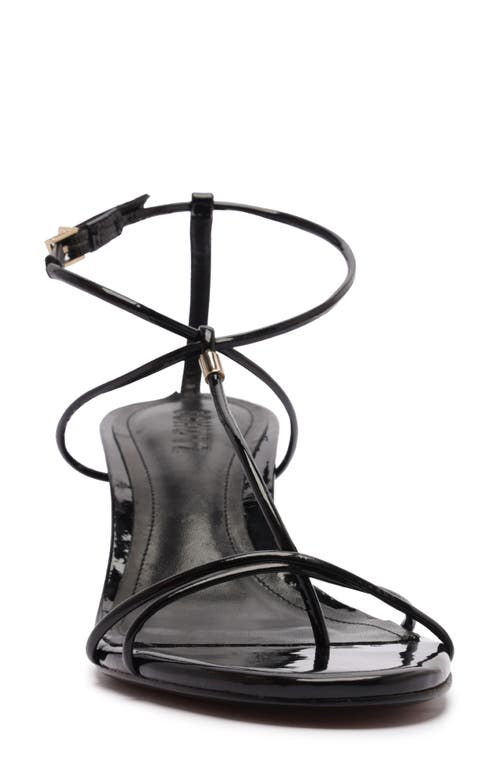 Schutz Jules Ankle Strap Sandal In Black