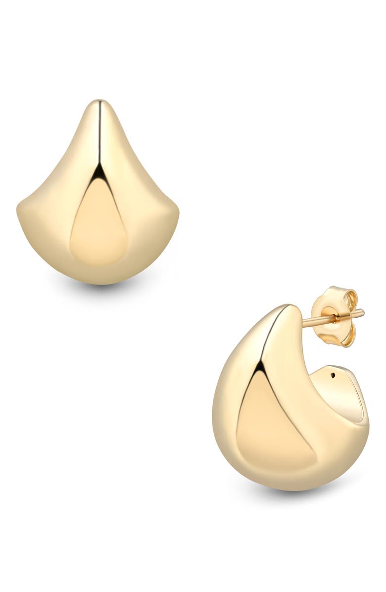 Frankie & Zoe Chunky Huggie Hoop Earrings, Main, color,