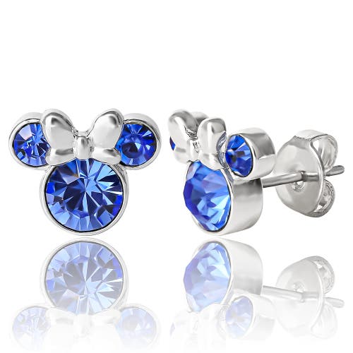 Disney Birthstone Stud Earrings In Blue
