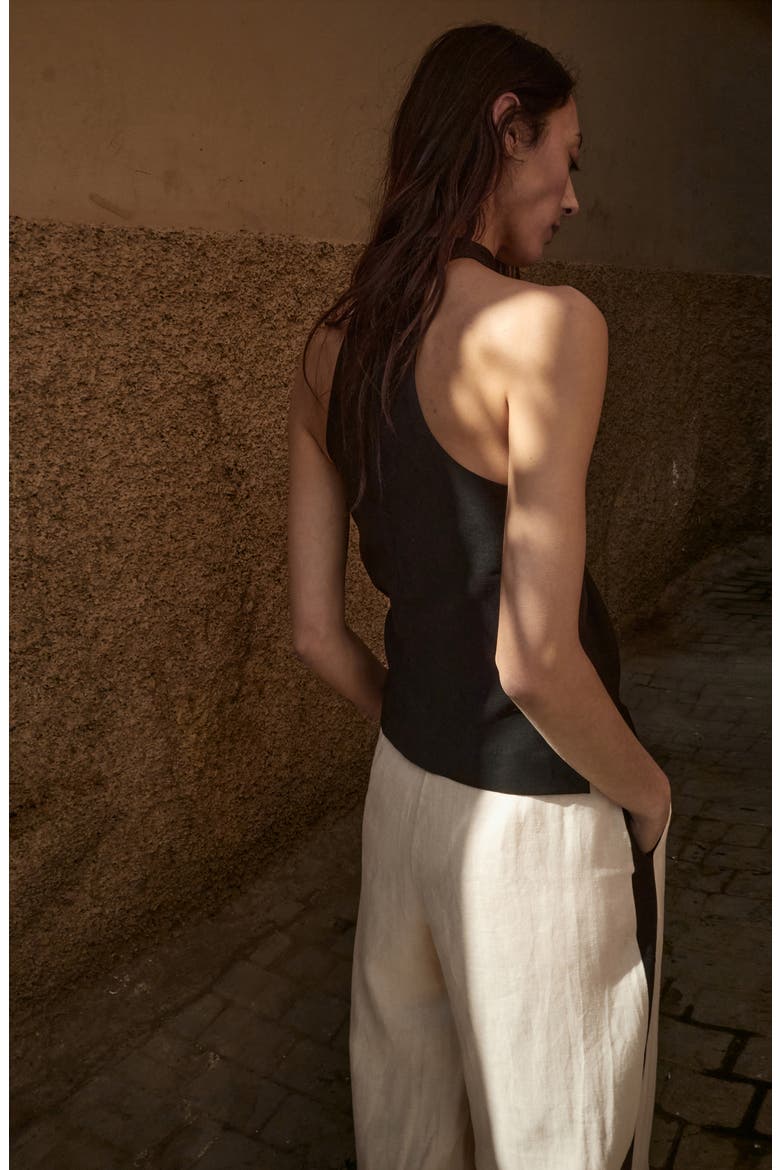 Racerback Top, Alternate, color, BLACK