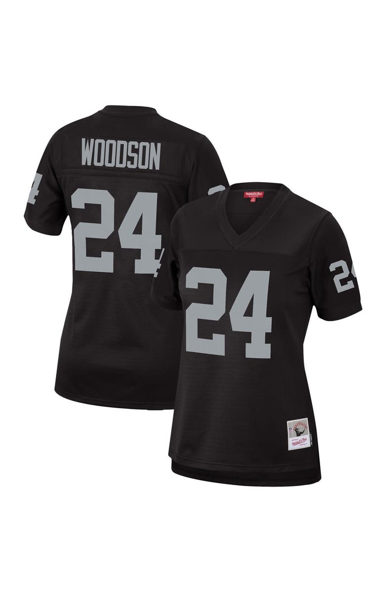 Mitchell & Ness Women's Mitchell & Ness Charles Woodson Black Las Vegas Raiders Legacy Replica Team Jersey, Alternate, color, Black
