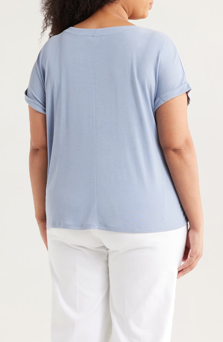 Lucky Brand Sandwash Dolman Sleeve Split Neck T-Shirt, Alternate, color, 