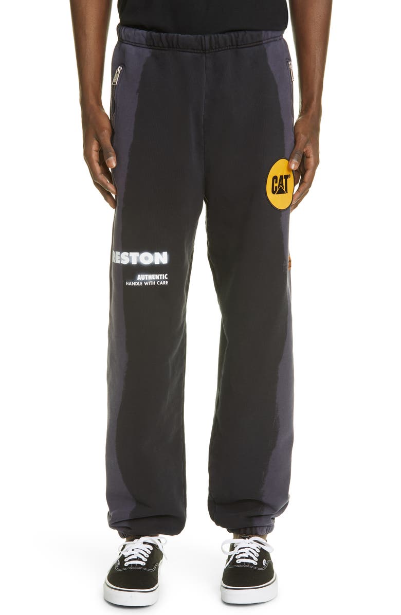 Heron Preston x Caterpillar Cat Patch Joggers, Main, color, 