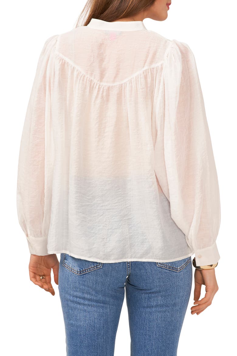 Yoke Raglan Sleeve Shirt, Alternate, color, NEW IVORY