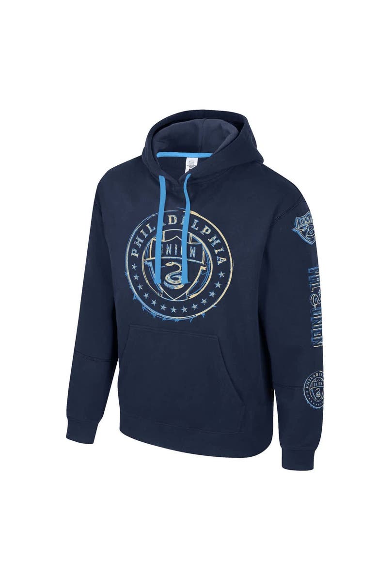 Stadium Essentials Men's Stadium Essentials Navy Philadelphia Union Elementized Pullover Hoodie, Alternate, color, 