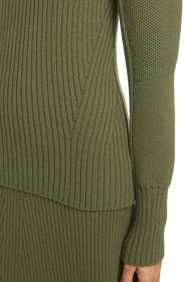 Chloé Mixed Stitch Wool Sweater, Alternate, color, 