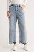 Seven7 Featherweight Release Hem Crop Wide Leg Jeans