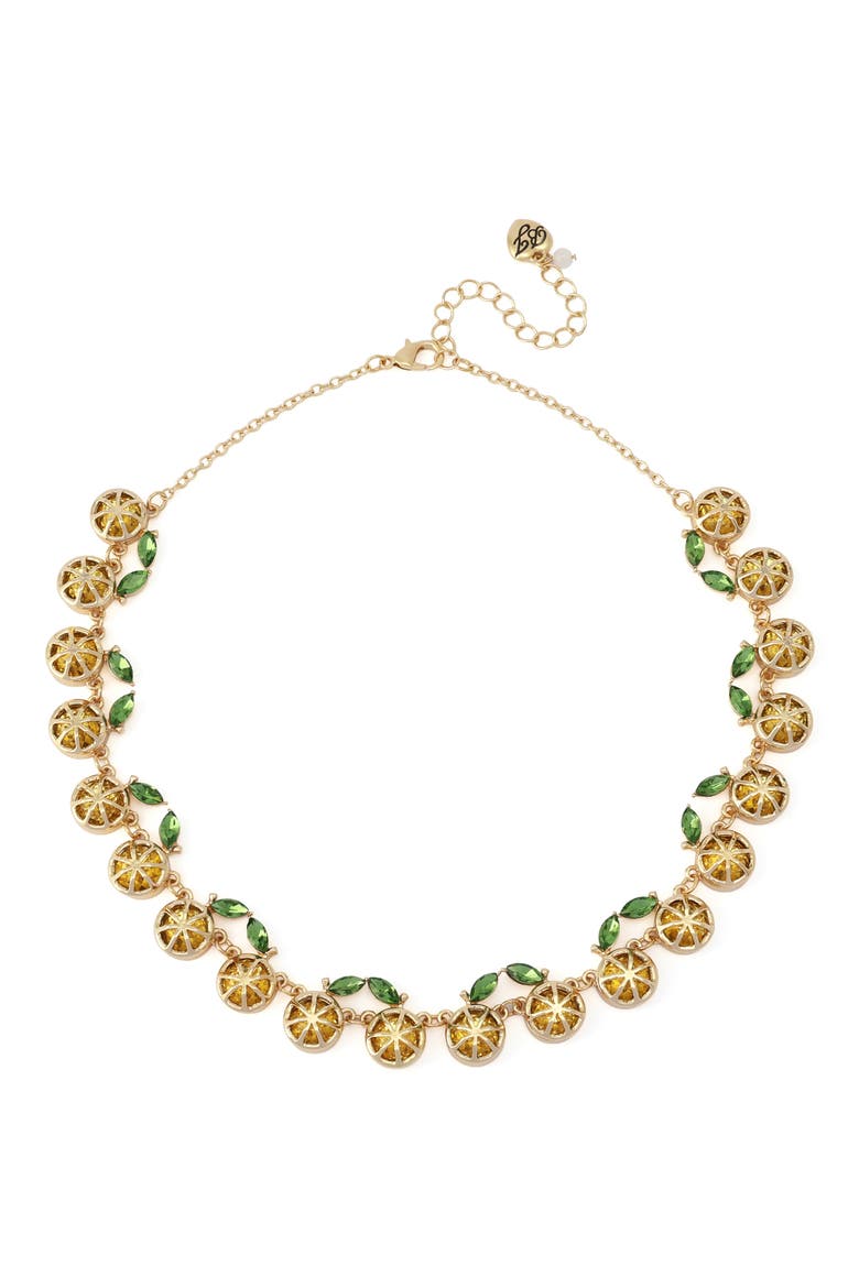 Lemon Collar Necklace, Main, color, YELLOW