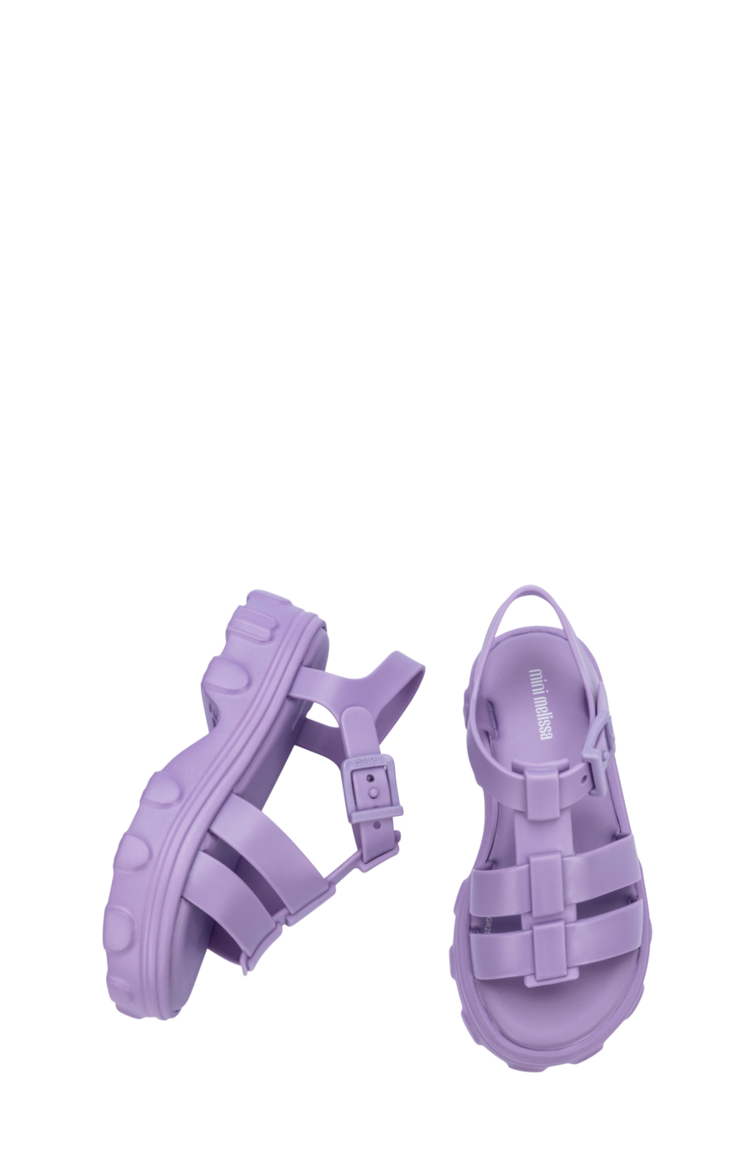 Mini Melissa Kids' Ella Platform Sandal, Alternate, color, Lilac