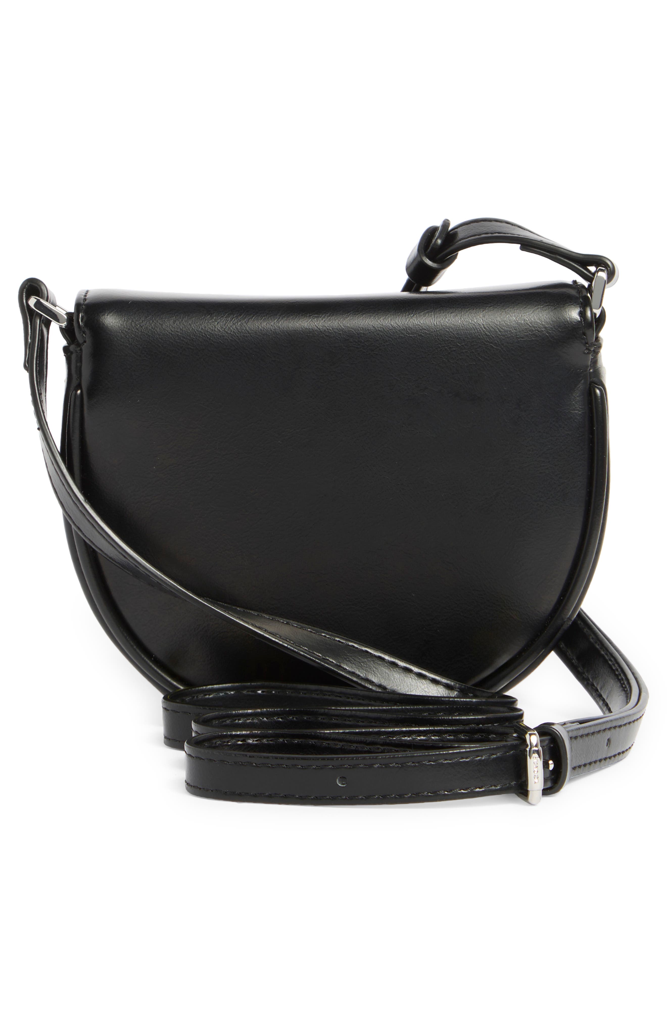 Stand Oil Mino Faux Leather Crossbody Bag, Alternate, color, Black