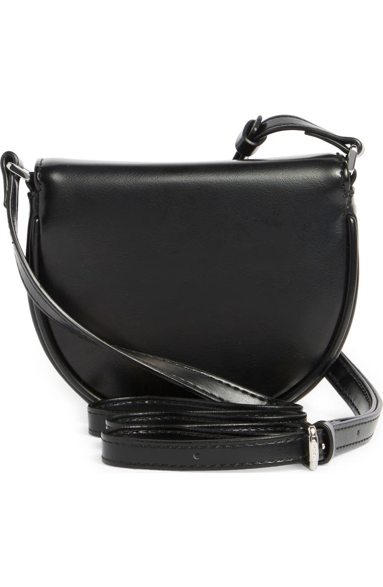 Stand Oil Mino Faux Leather Crossbody Bag, Alternate, color, Black