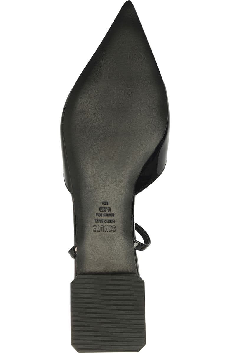 Schutz Allure Pointed Toe T-Strap Flat, Alternate, color,