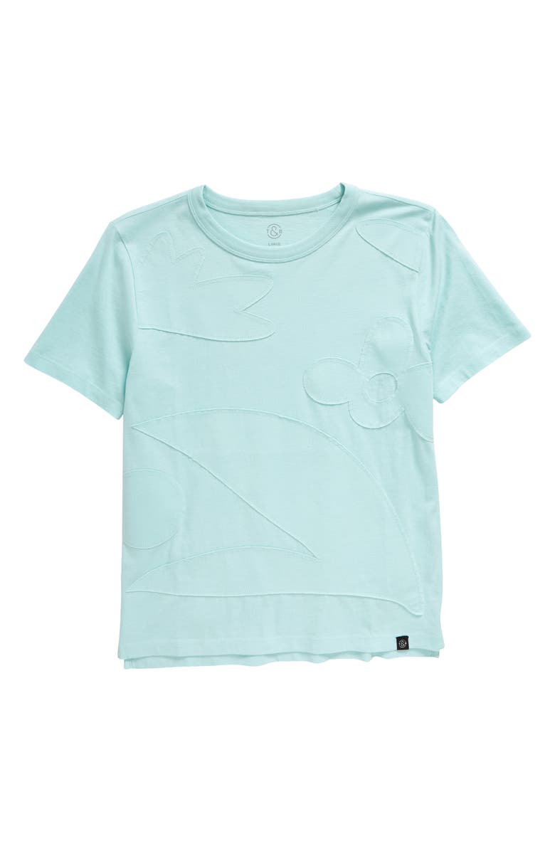 Treasure & Bond Kids' Nature Appliqué T-Shirt, Main, color,