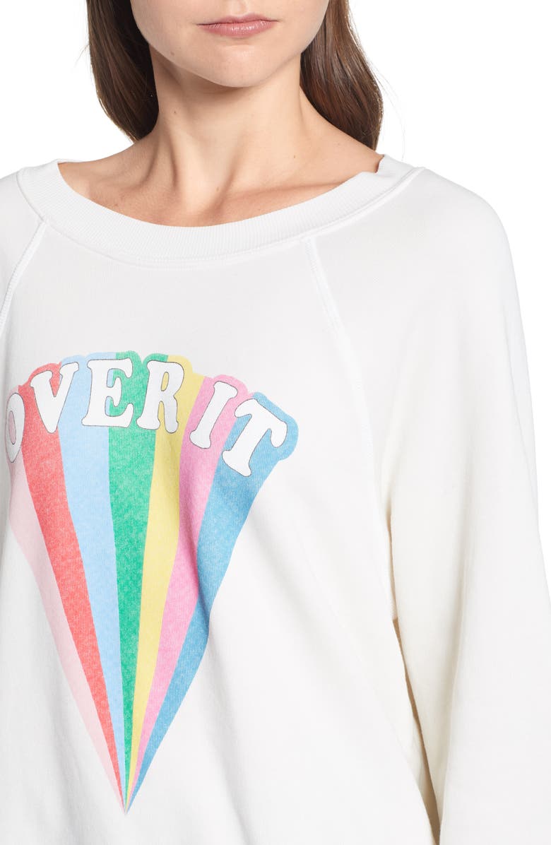 Wildfox Sommers - Over It Sweatshirt, Alternate, color, 