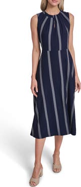 Calvin Klein Stripe Midi Dress