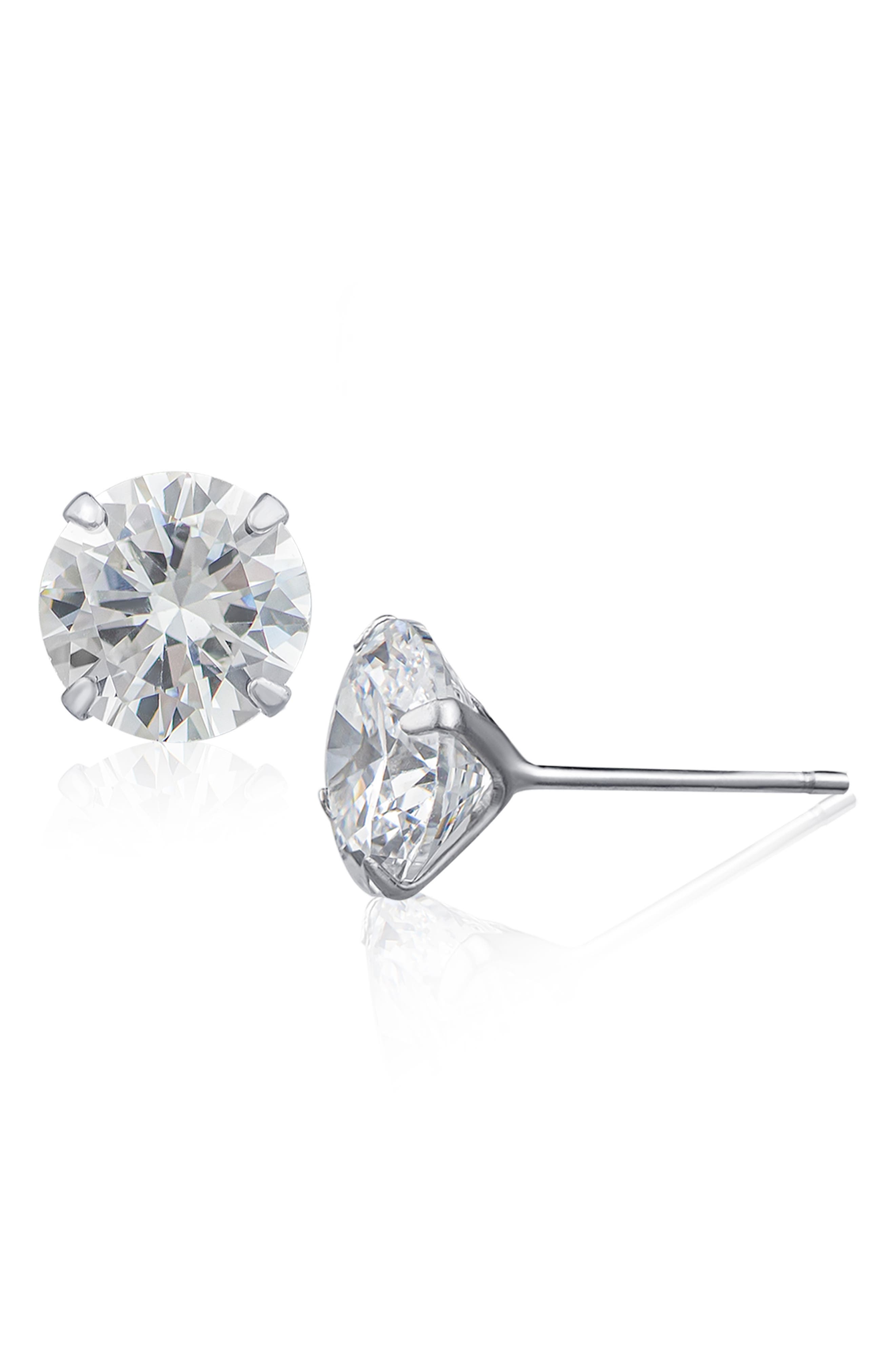 JARDIN Martini Cubic Zirconia Stud Earrings