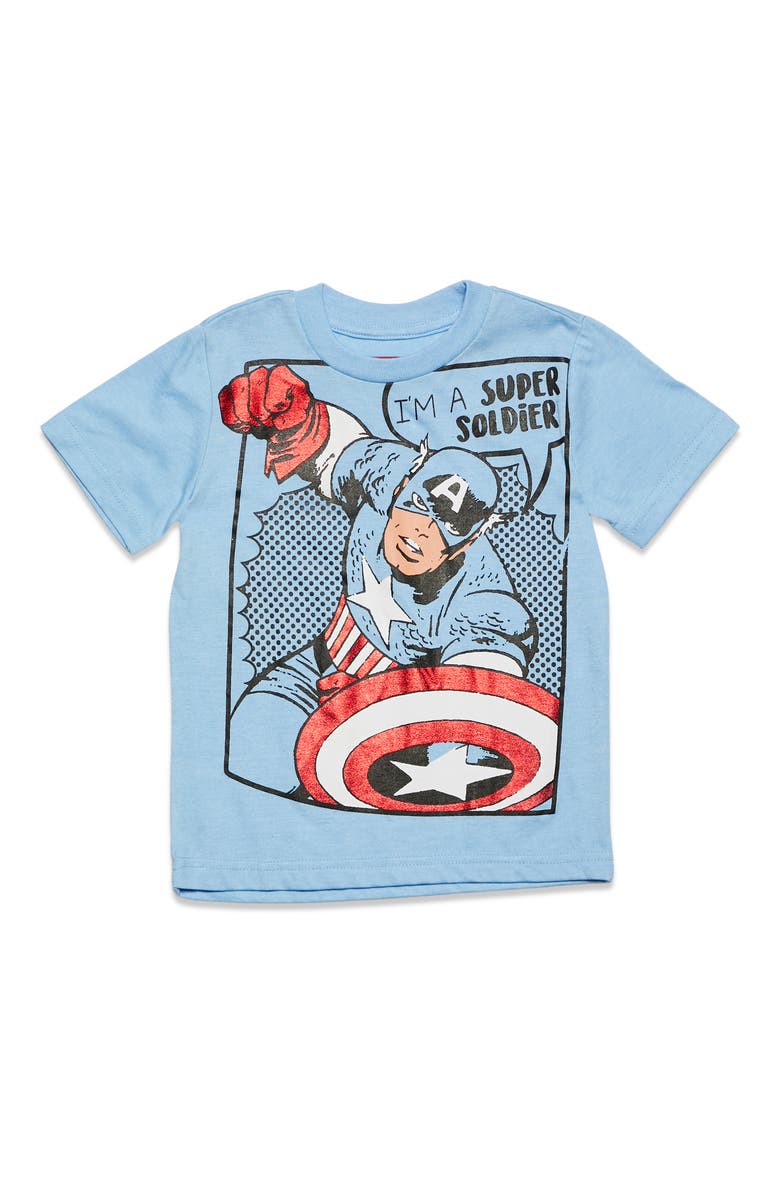 Marvel Avengers Short Sleeve T-Shirt Multipack, Alternate, color, Avengers Blue Grey