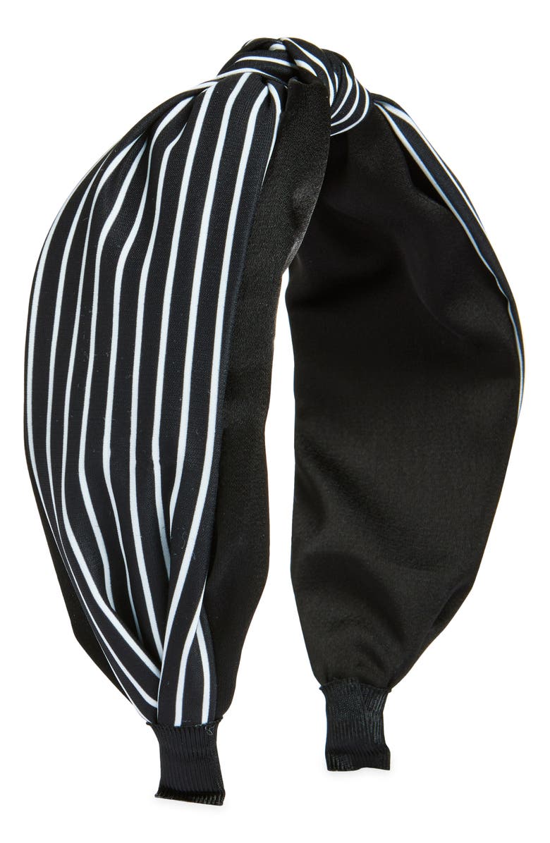 Tasha Striped Center Knot Headband, Main, color, 