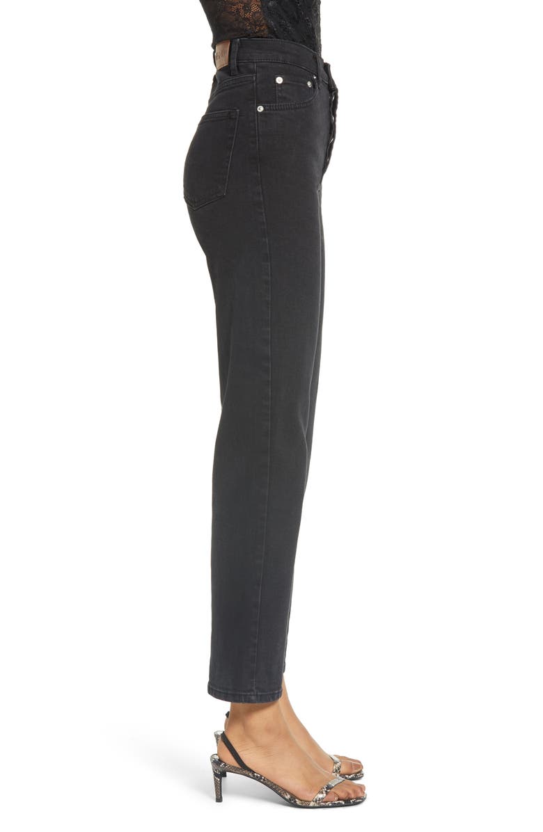 NA-KD High Waist Straight Leg Jeans, Alternate, color, 