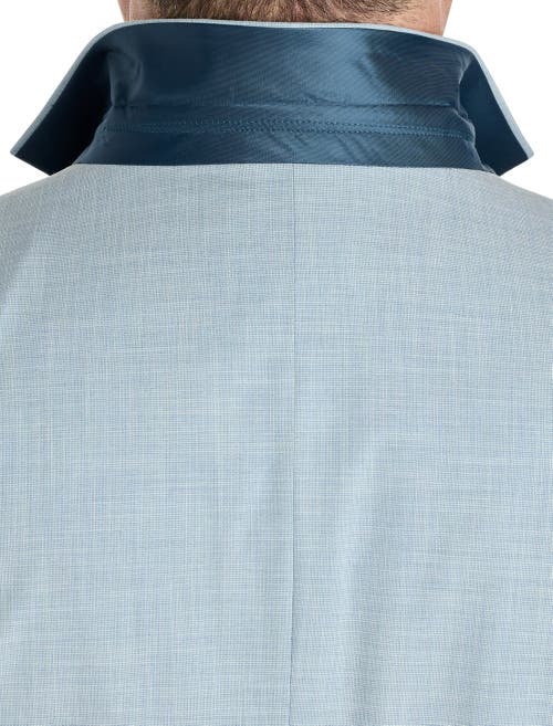 Oak Hill By Dxl Big & Tall Cross Hatch Jacket-relaxer Suit Jacket In Blue