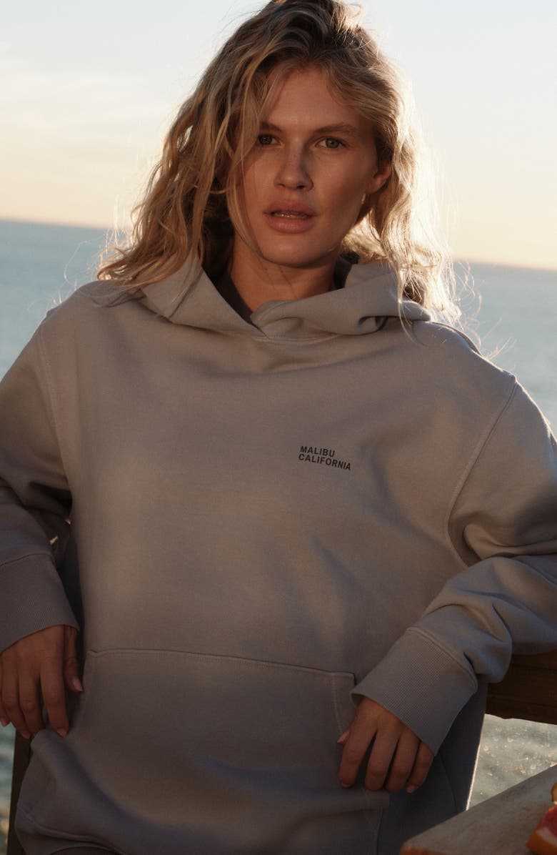 CALIFORNIA INCLINE Malibu Beach Hoodie, Alternate, color, Stone