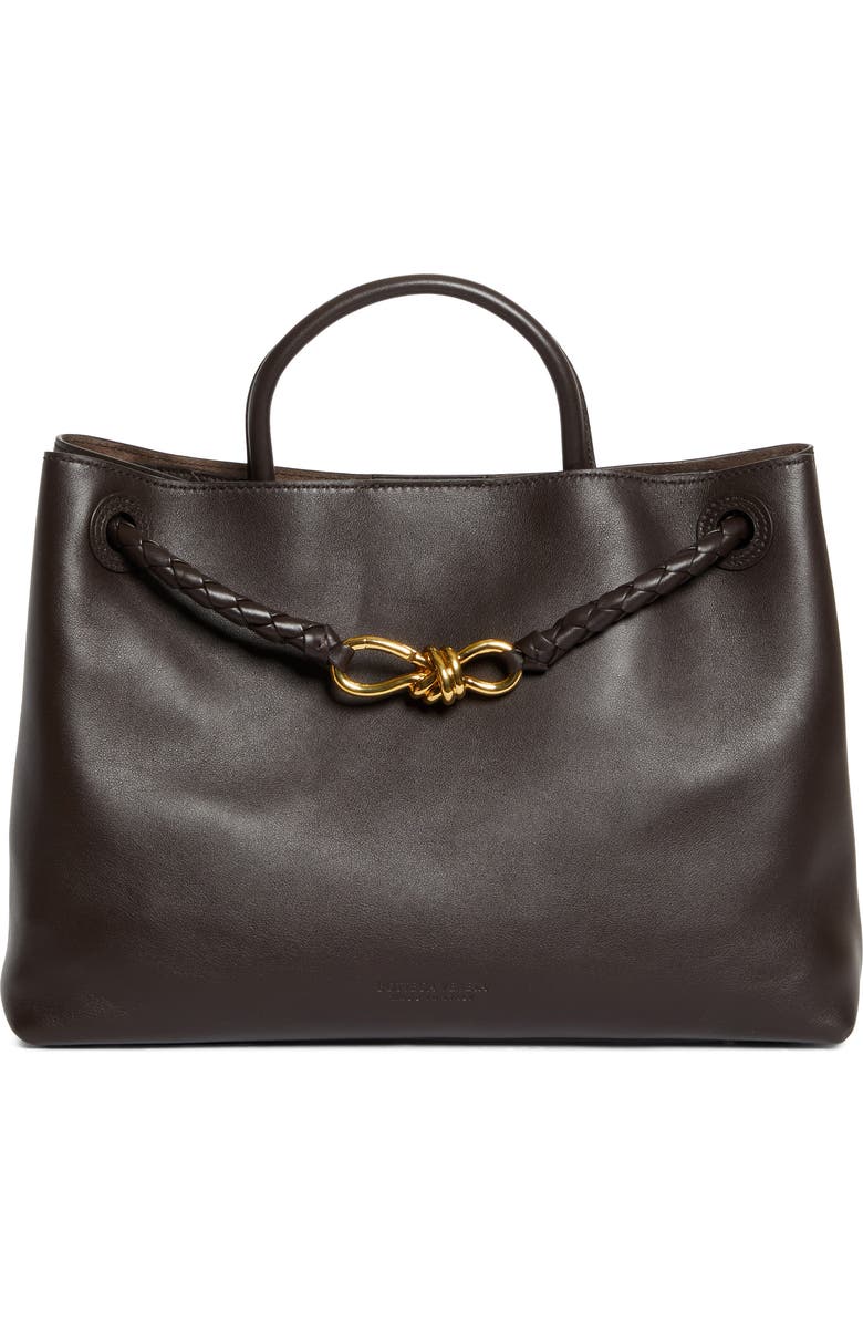 Bottega Veneta Medium Andiamo Leather Shoulder Bag, Main, color, 2190 Fondant-M Brass