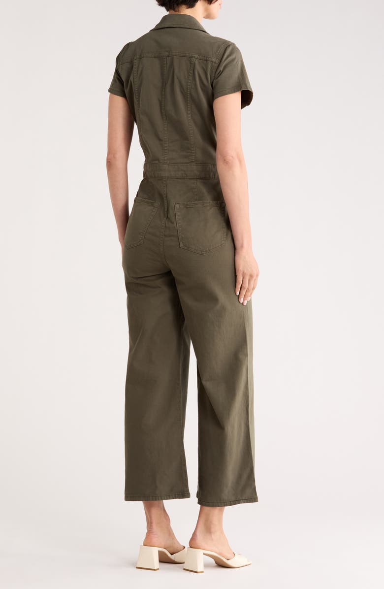 Good American Fit For Success Palazzo Jumpsuit, Alternate, color, Fatigue001