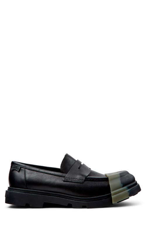 Camper Junction Cap Toe Penny Loafer In Black