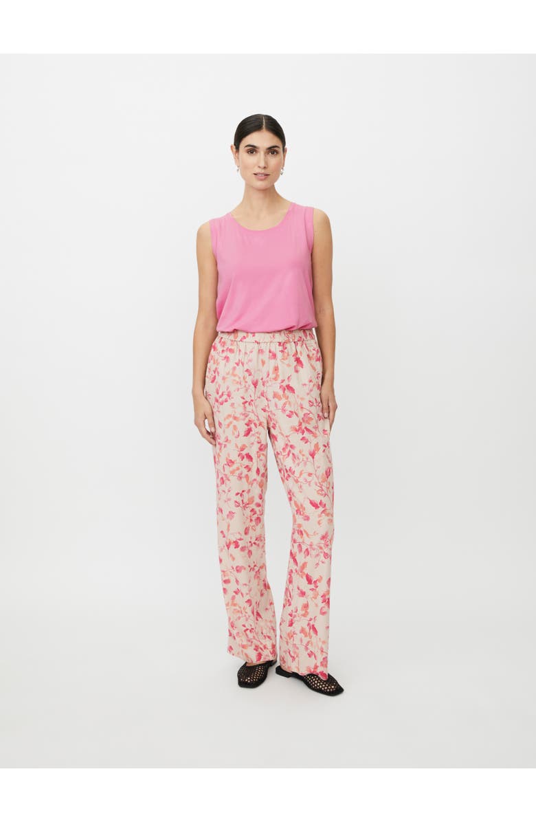 Masai Copenhagen MaPeonos Floral Printed Trousers, Alternate, color, Carmine