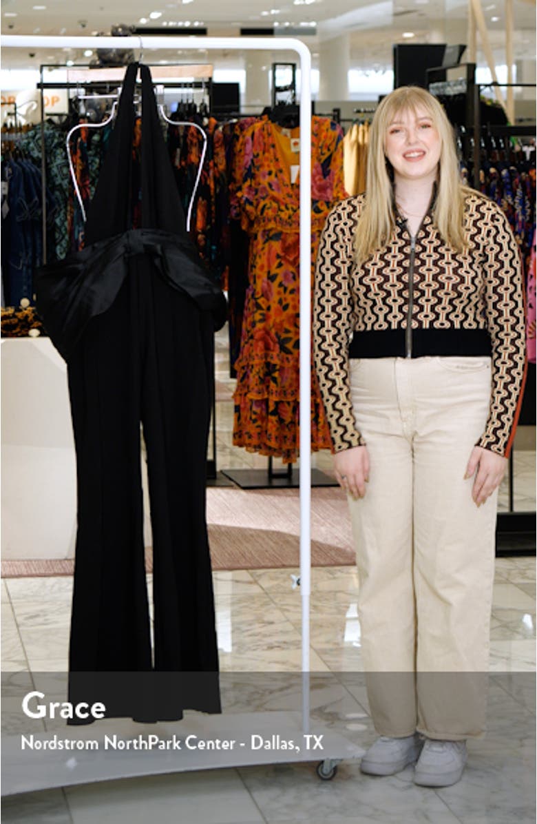 Bow Detail Backless Jumpsuit, sales video thumbnail