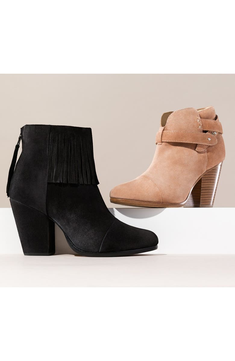 rag & bone 'Newbury' Fringe Bootie, Alternate, color,
