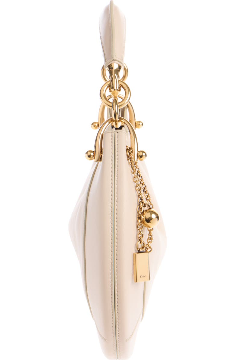 Chloé Banana Leather Hobo Bag, Alternate, color, Milk