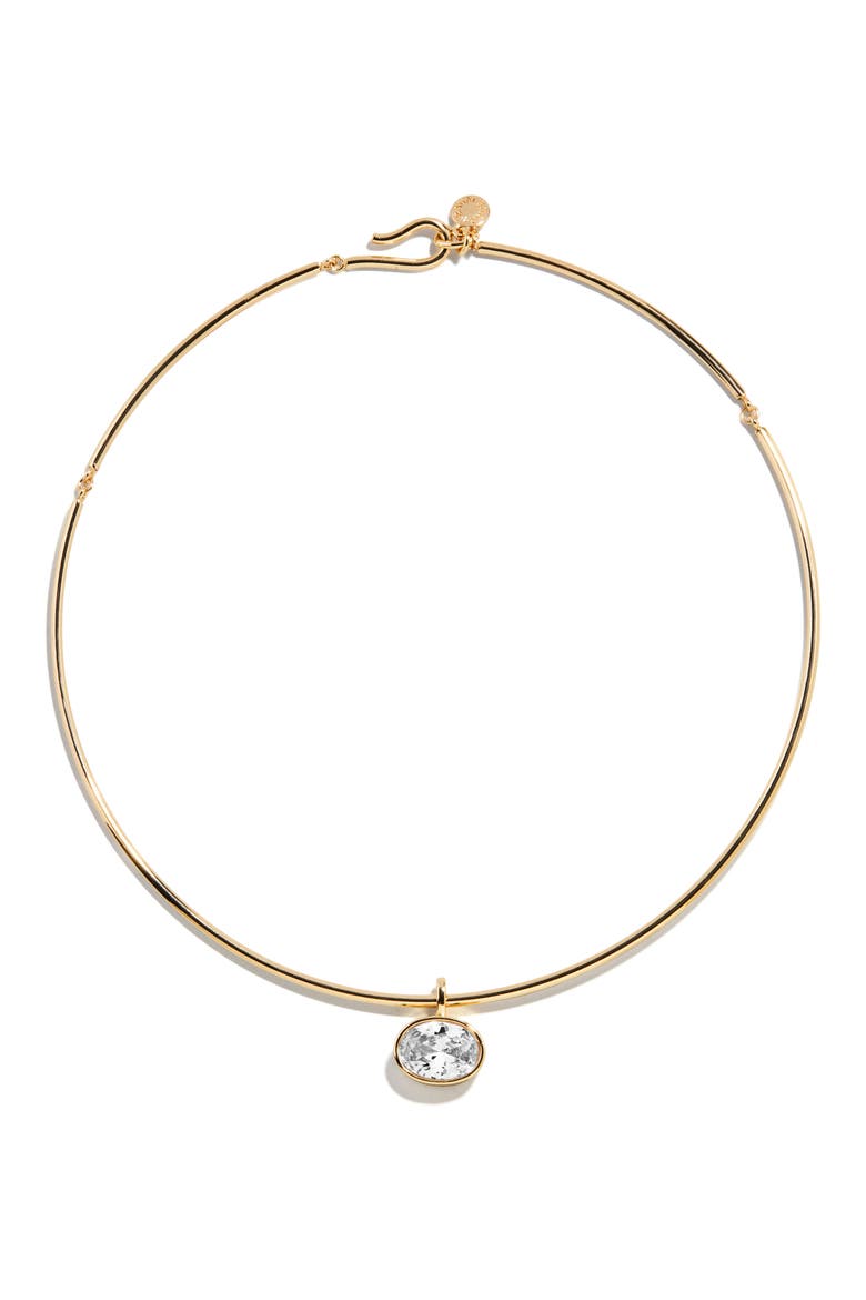 Lexi Crystal Collar Necklace, Main, color, CLEAR