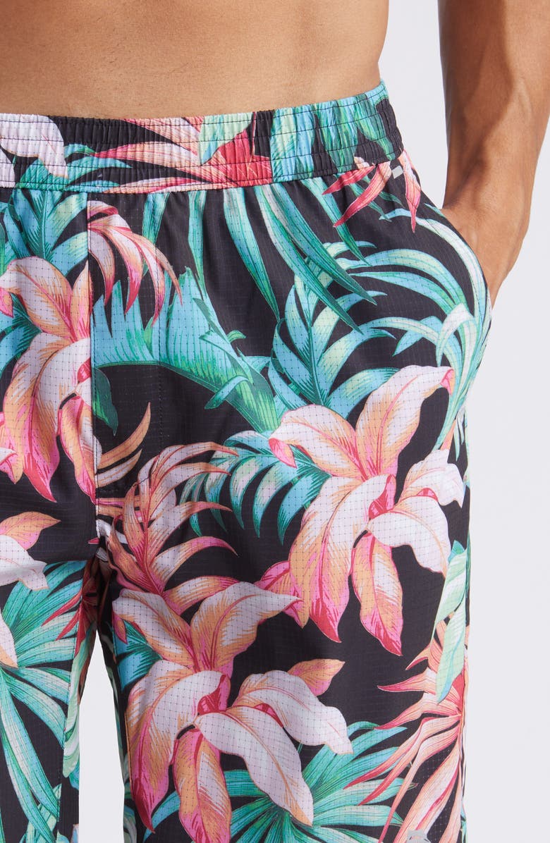 Tommy Bahama Monterey Coast Midnight Tropic Swim Trunks, Alternate, color,