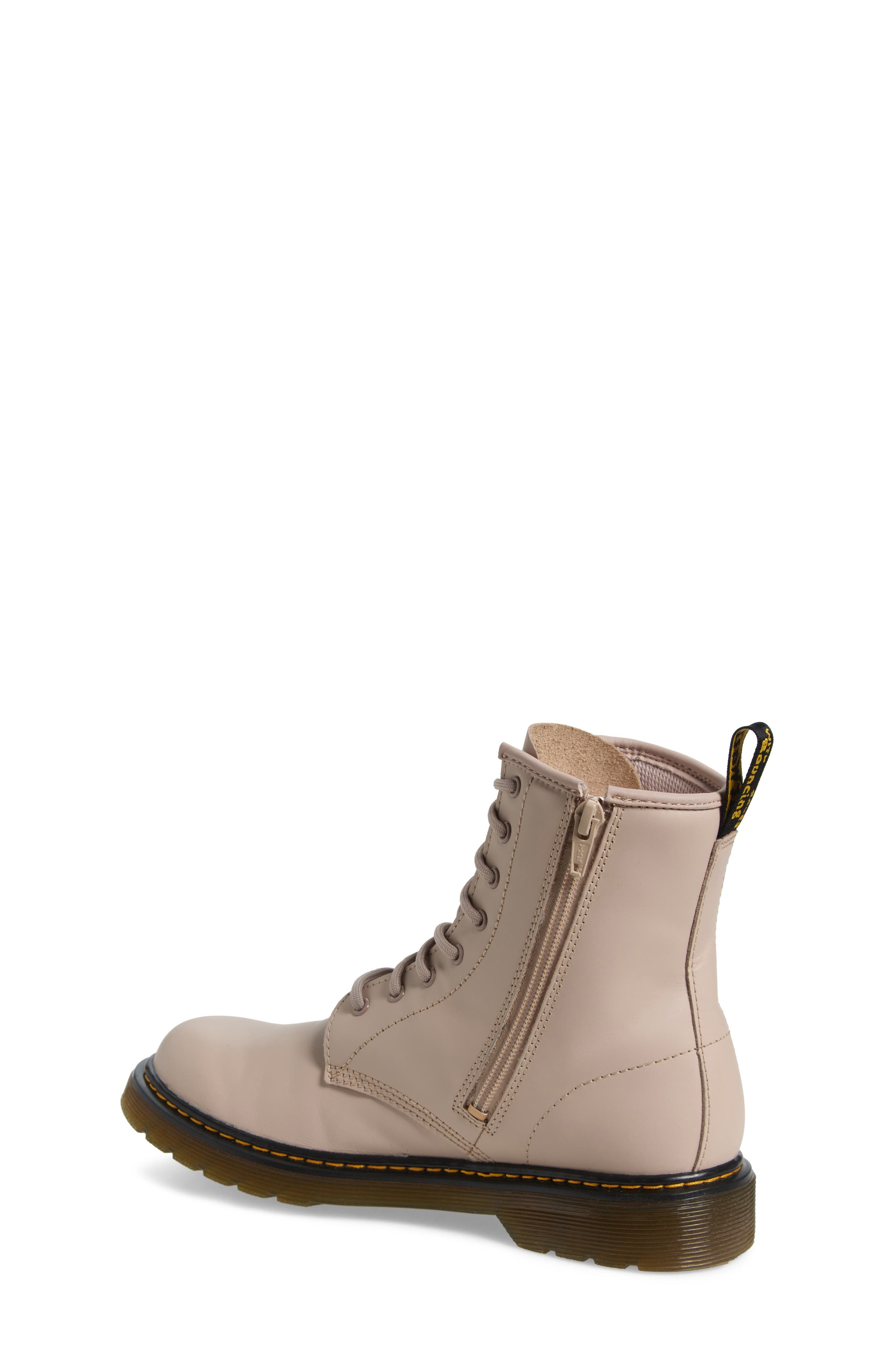 Dr. Martens Kids' 1460 Combat Boot, Alternate, color, Vintage Taupe Romario
