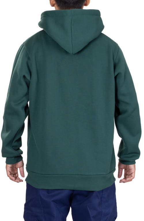 Vast Elements Recycled Polyester Pullover Hoodie In Green