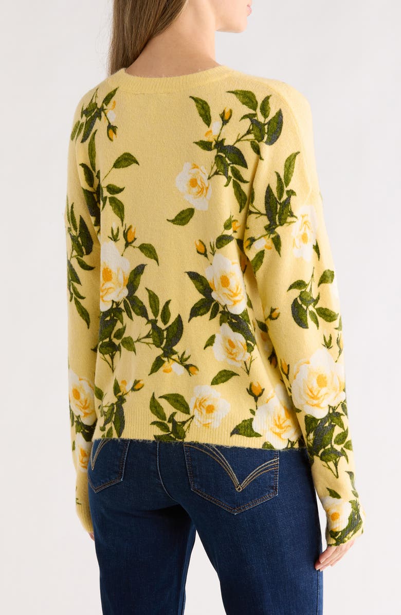 CeCe Long Sleeve Crew Sweater, Alternate, color, Misted Yellow