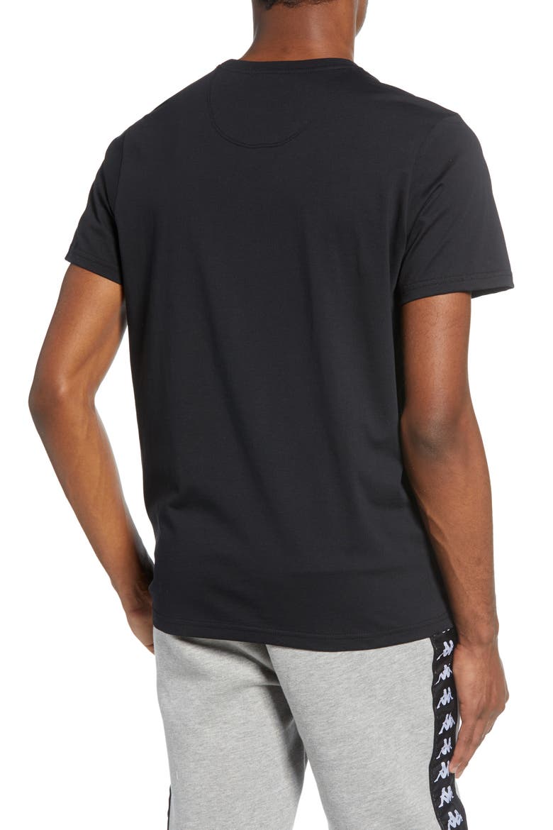 Kappa Authentic Estessi Logo T-Shirt, Alternate, color, BLACK-WHITE
