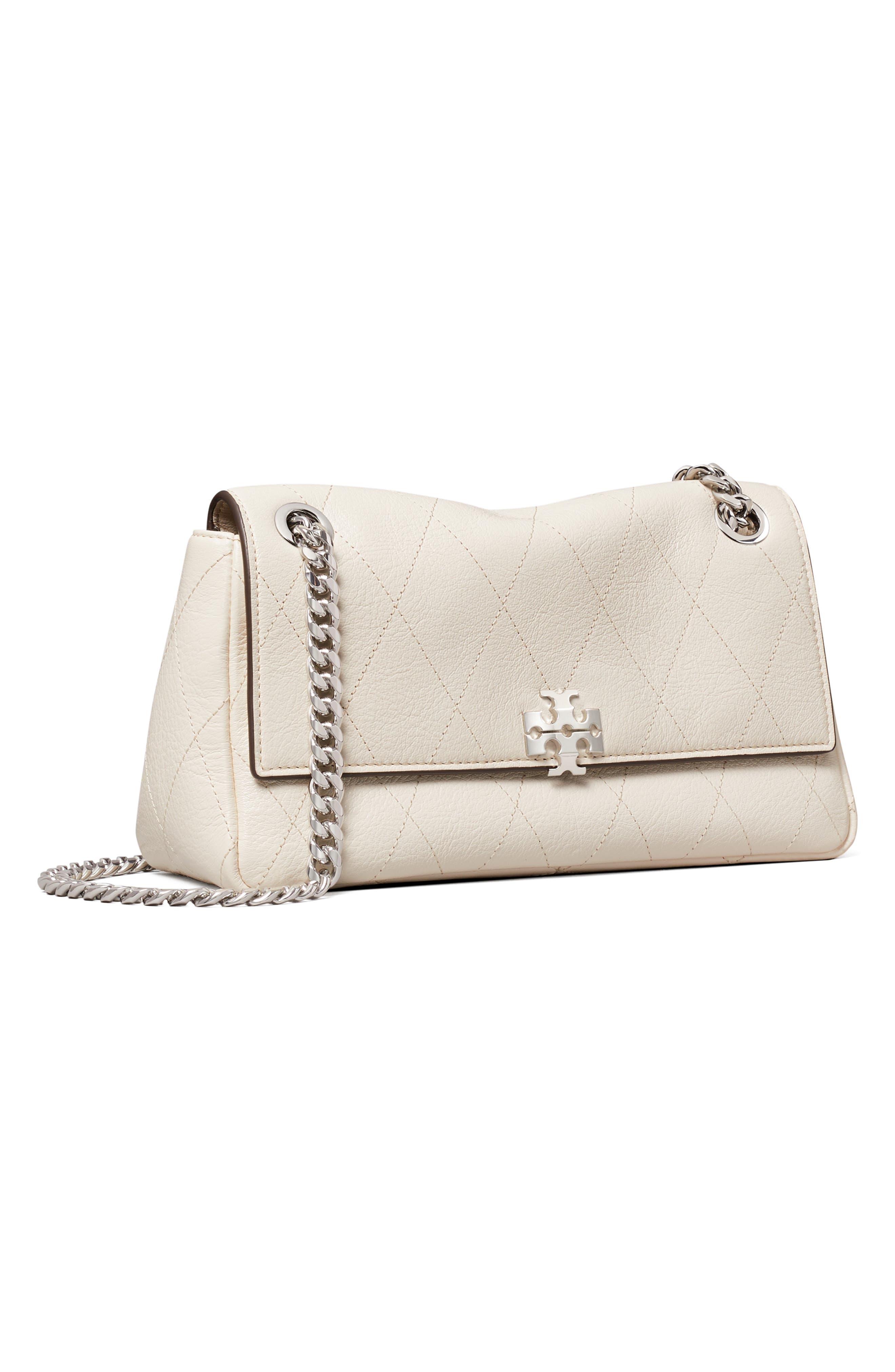 Small Charlie Leather Shoulder Bag, Alternate, color, LIGHT CREAM