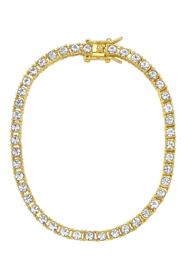 Men's Tennis Bracelet, Main, color, GOLD