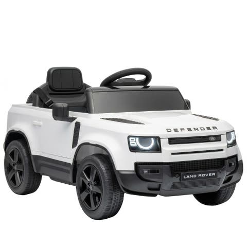 12V Land Rover Defender Ride-On Car, Remote Control, Green