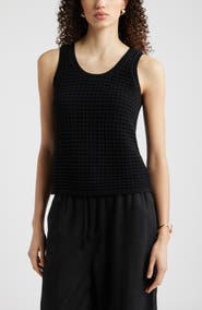 Nordstrom Mesh Stitch Sleeveless Sweater