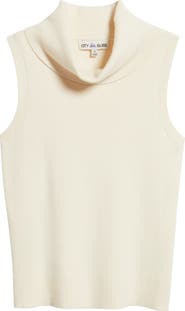 CITY BLUES Turtleneck Sleeveless Sweater