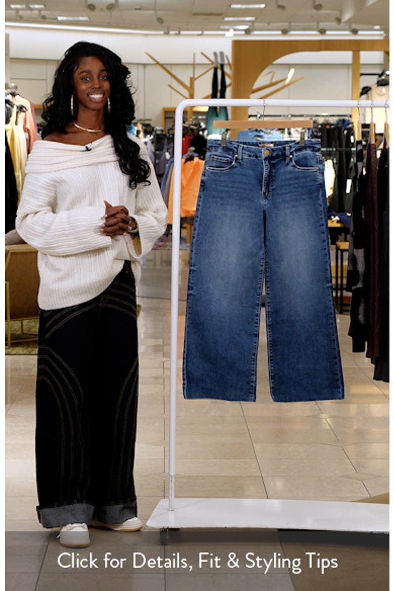 Meg Raw Hem Ankle Wide Leg Jeans video