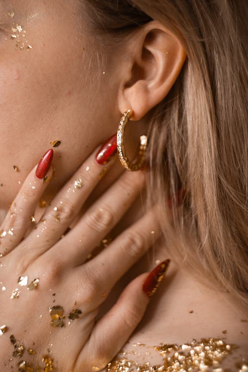 Classicharms Stella Molten Color Cubic Zirconia Hoop Earrings In Gold