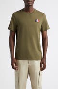 Moncler Tricolor Logo Patch T-Shirt