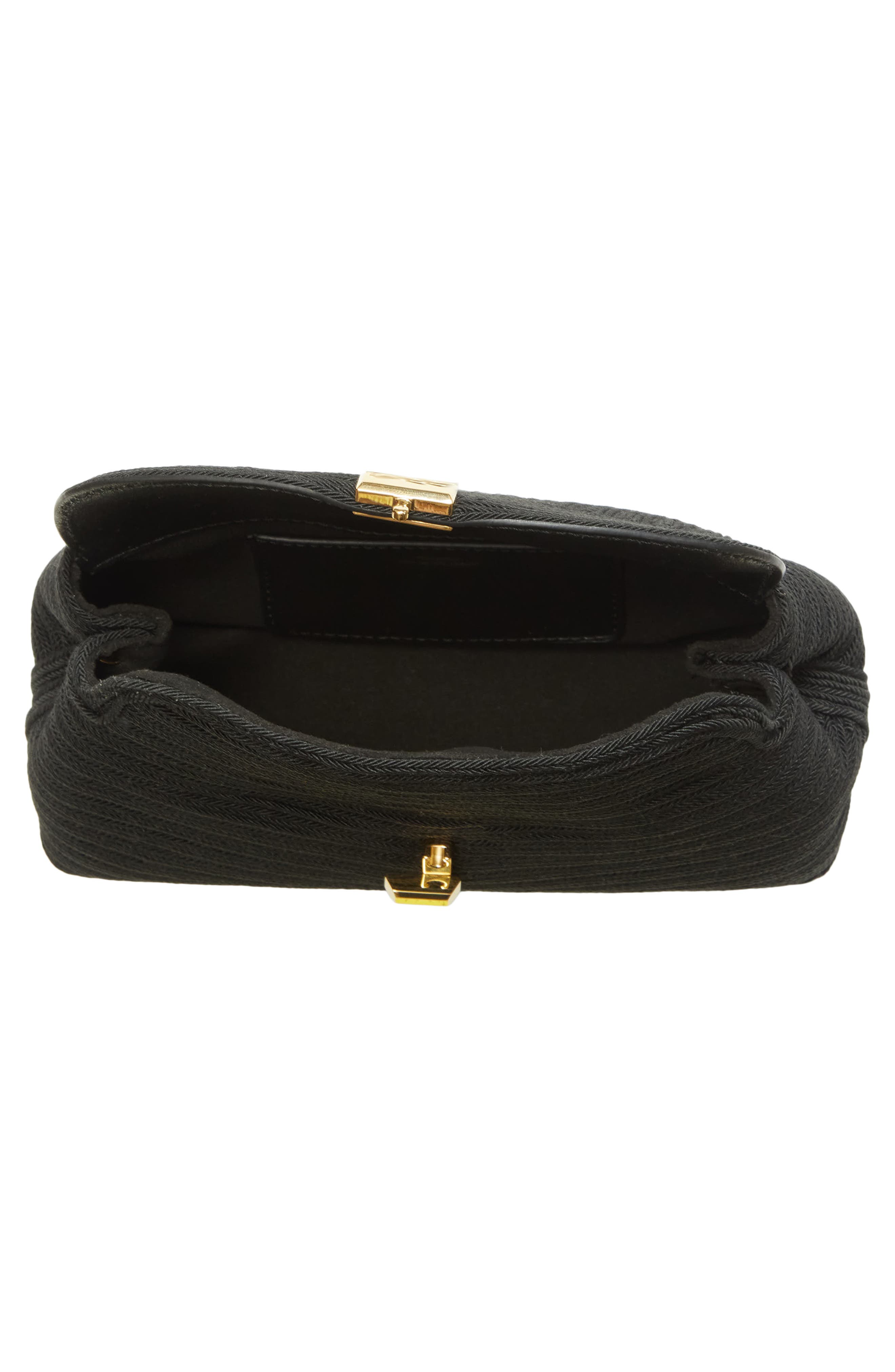 TOTEME Mini T-Lock Rope Clutch, Alternate, color, Black