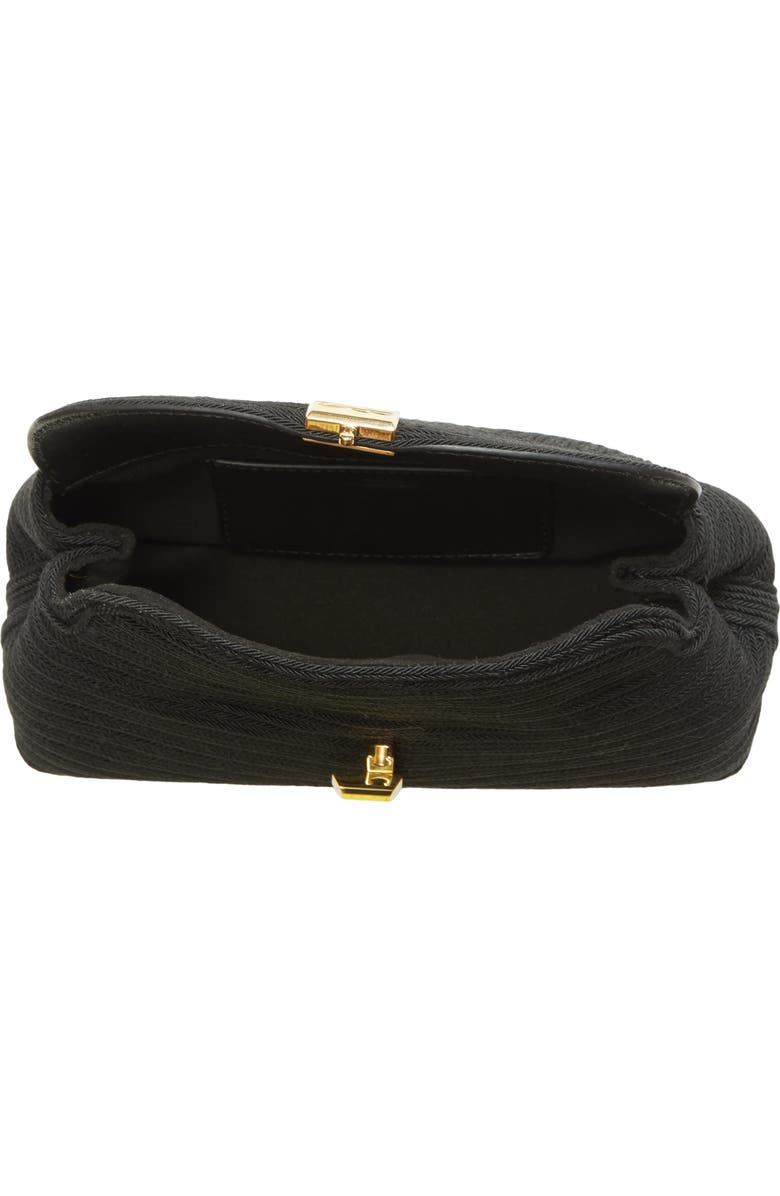 TOTEME Mini T-Lock Rope Clutch, Alternate, color, Black