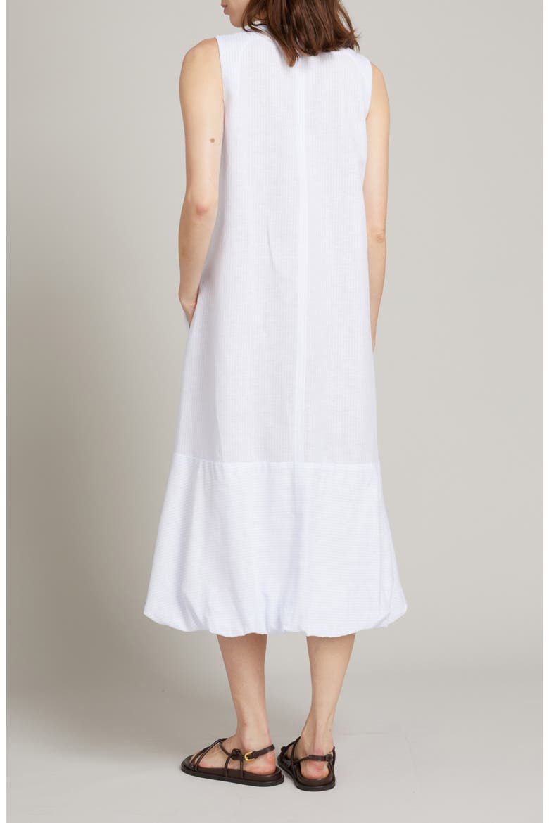 Sorriso Sleeveless Linen Blend Dress, Alternate, color, OPTICAL WHITE